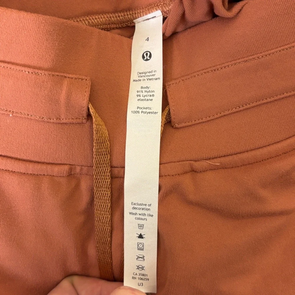 LULULEMON Ready to Rulu Jogger 7/8 Spiced Chai Orange Women Size 4 Casual Active